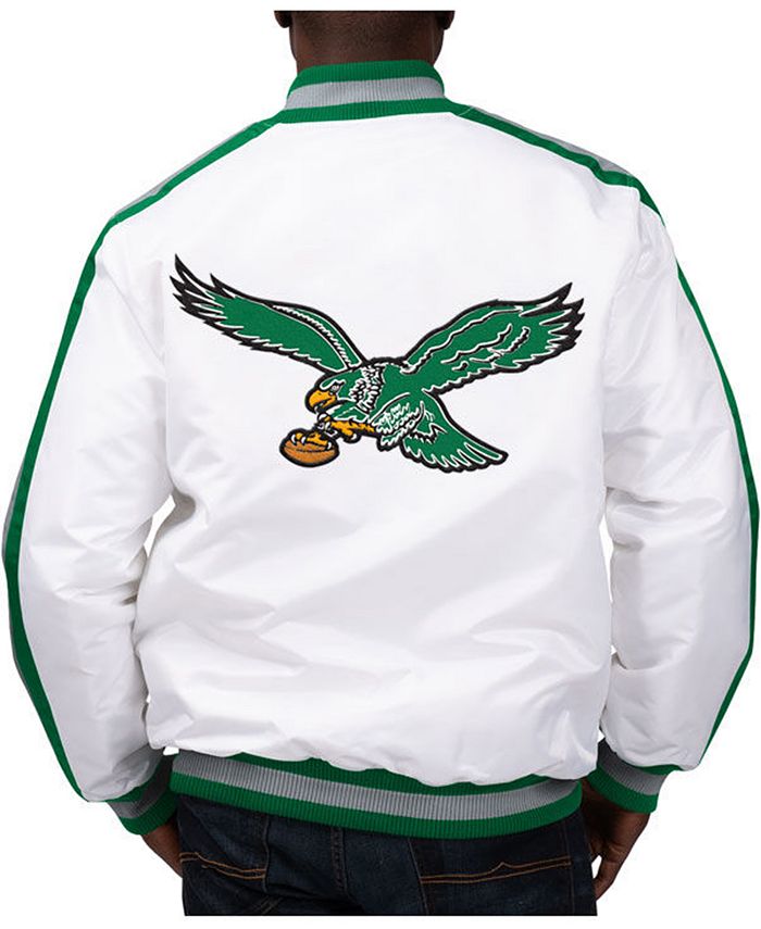 Starter Men's Philadelphia Eagles The D-Line Starter Satin Jacket - Macy's