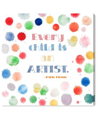 Every Child is an Artist Canvas Art - 24" x 24" x 1.5"