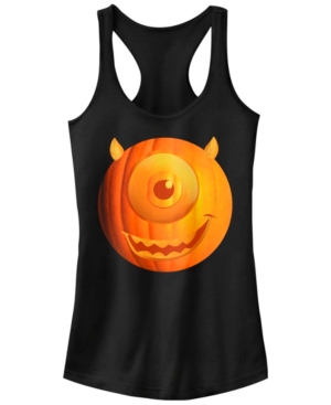 Fifth Sun Disney Pixar Juniors Monsters Inc Mike Pumpkin Racerback Tank Top