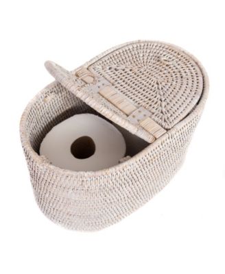 Artifacts Trading Company Oval Double Tissue Roll Box