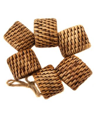 6-Piece Oval Napkin Ring Set