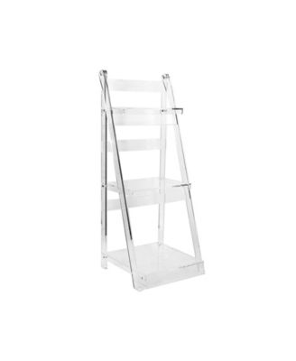 DesignStyles Clear Acrylic Ladder Shelf