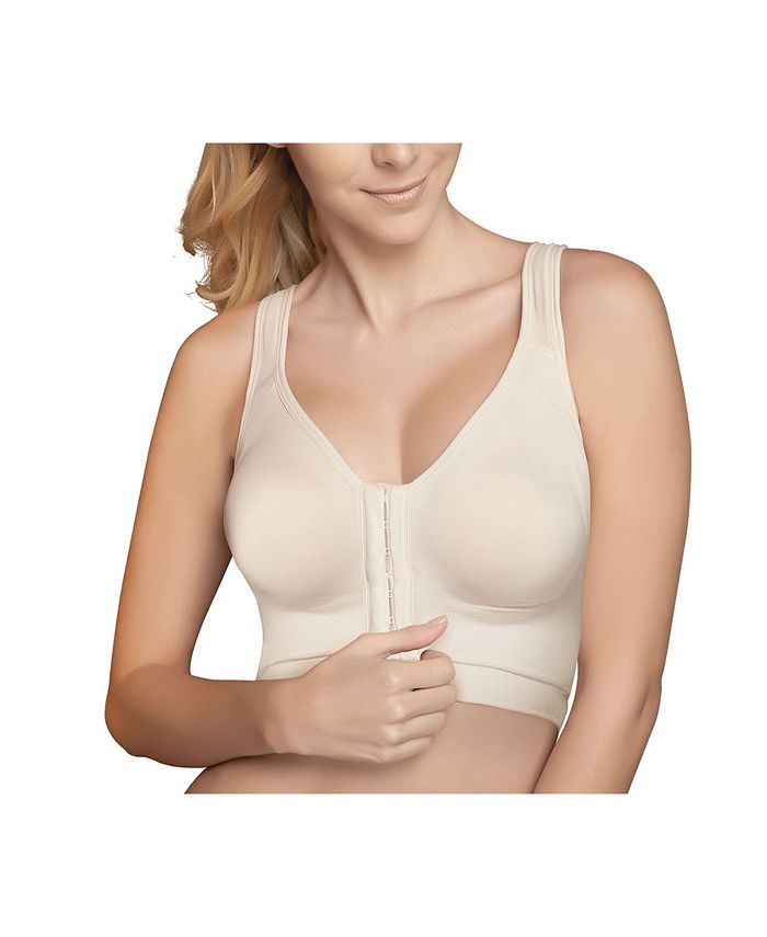 Annette Women's Pima Cotton Seamless Post Surgery Long Line Bra with Side  Support - Macy's
