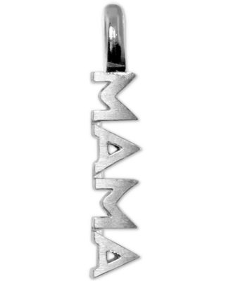Alex Woo - Mini Mama Charm Pendant in Sterling Silver