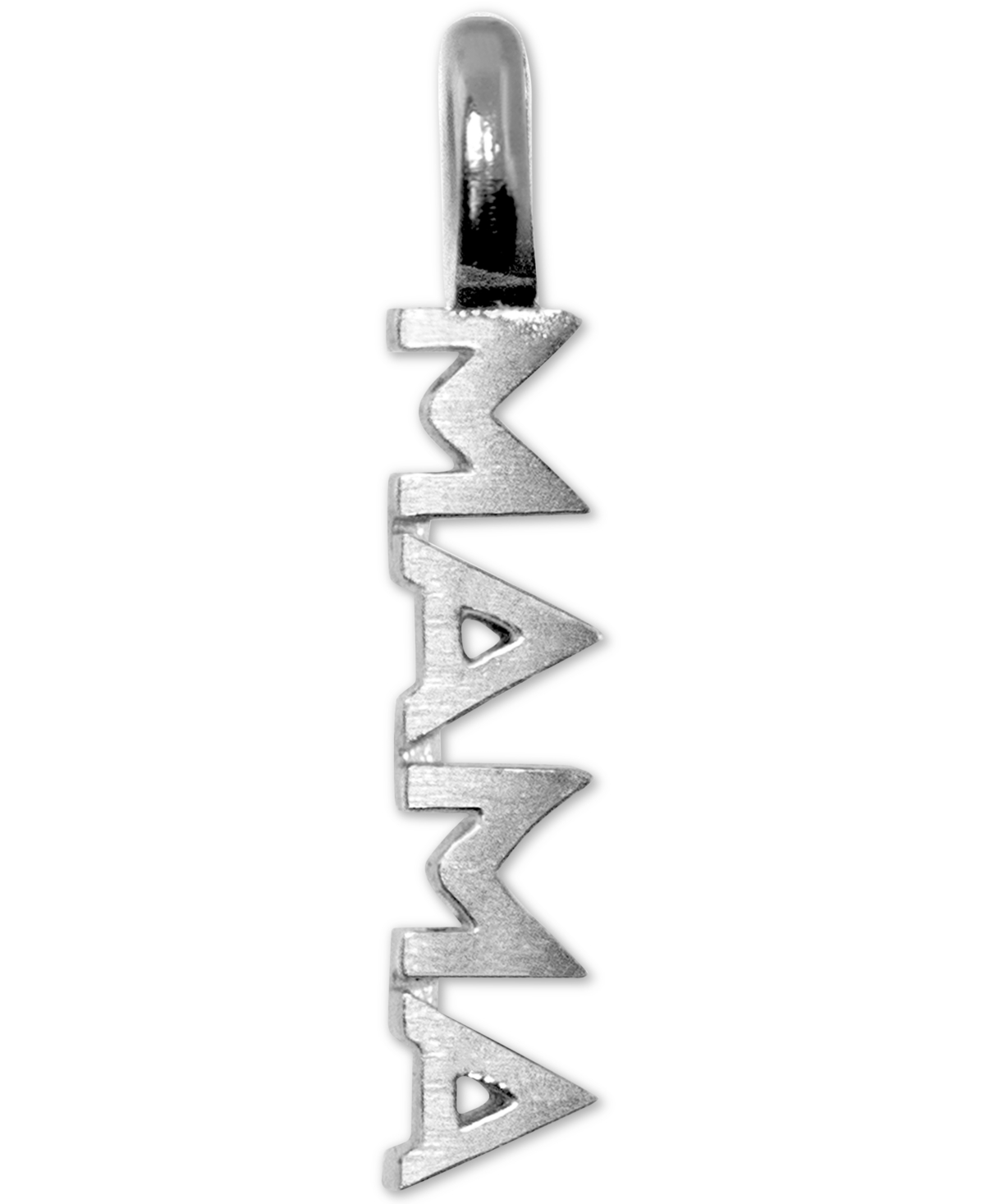 Mini Mama Charm Pendant in Sterling Silver - Sterling Silver