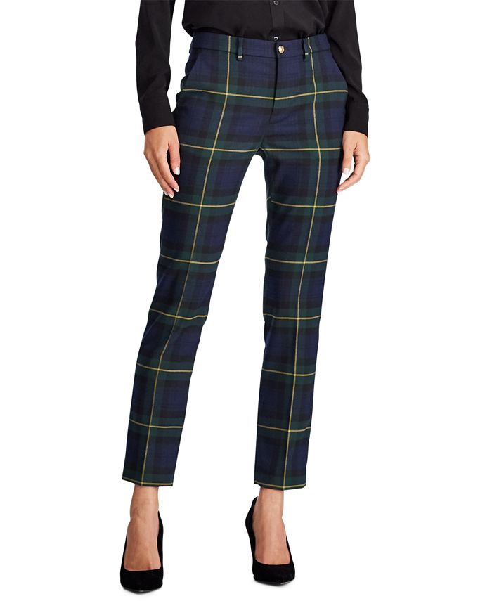 Lauren Ralph Lauren Plaid Straight Pants Macy's