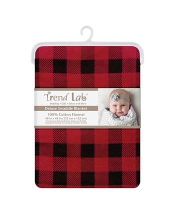 Trend Lab - Buffalo Check Flannel Swaddle Blanket