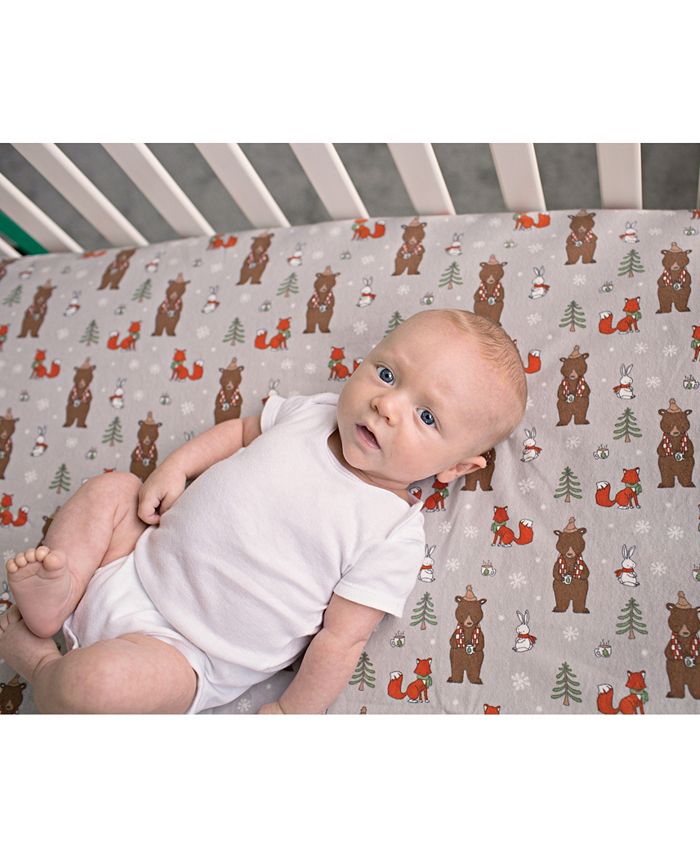 Trend Lab Cup of Cocoa Deluxe Flannel Fitted Crib Sheet Macy's
