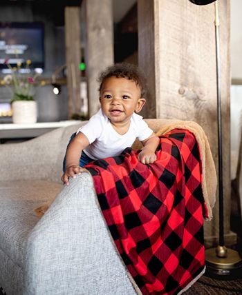 Trend Lab - Buffalo Check Plush Baby Blanket