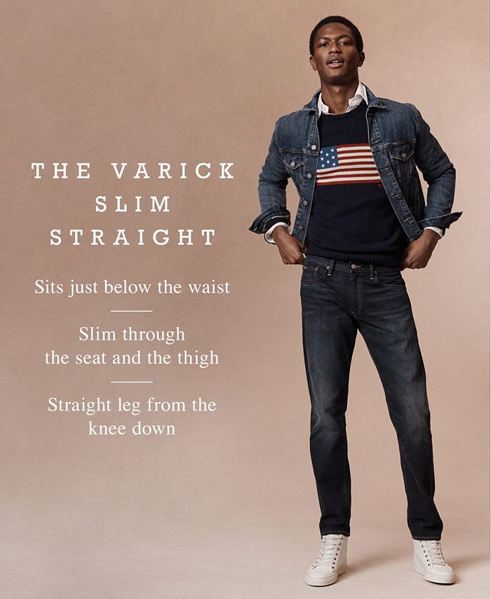Polo Ralph Lauren Men's Varick Slim Straight Jeans Collection & Reviews -  Jeans - Men - Macy's