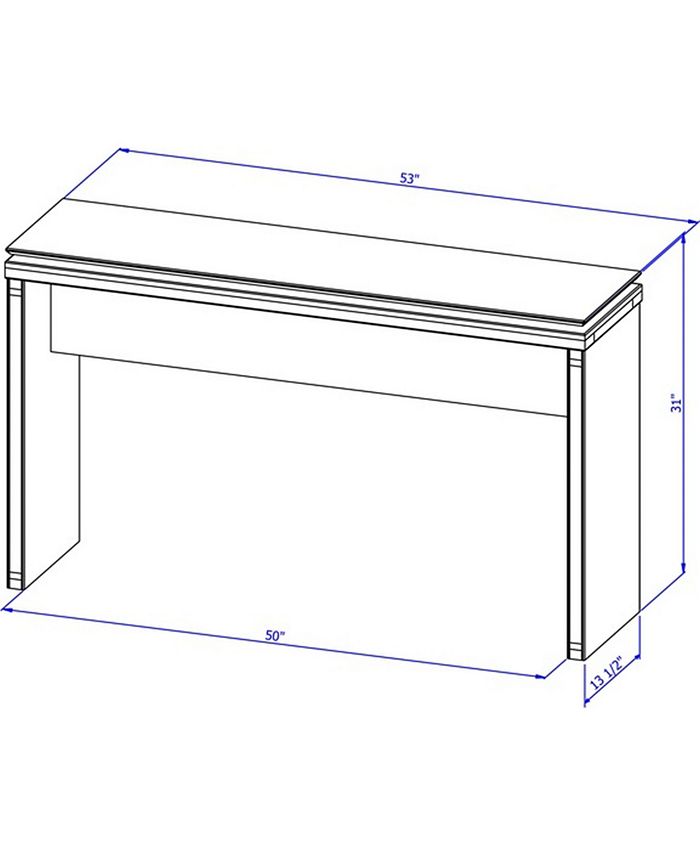 Manhattan Comfort Lincoln 53.14" Sideboard and Entryway Macy's