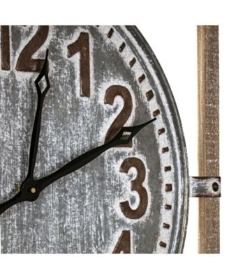 Crystal Art Gallery American Art Decor Wood Framed Wall Clock