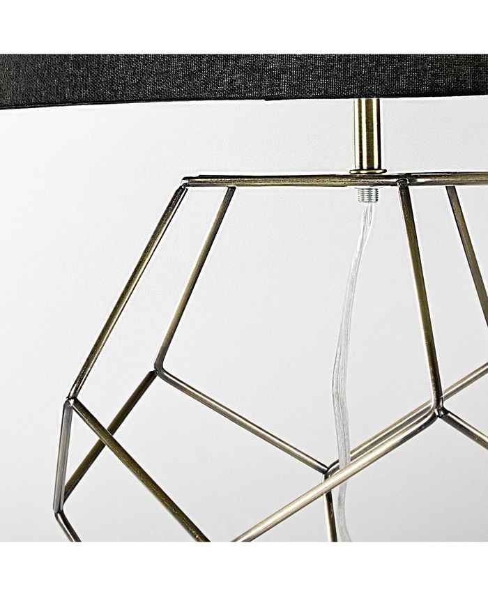 Crystal Art Gallery American Art Decor Ezra Geometric Cage Lamp with