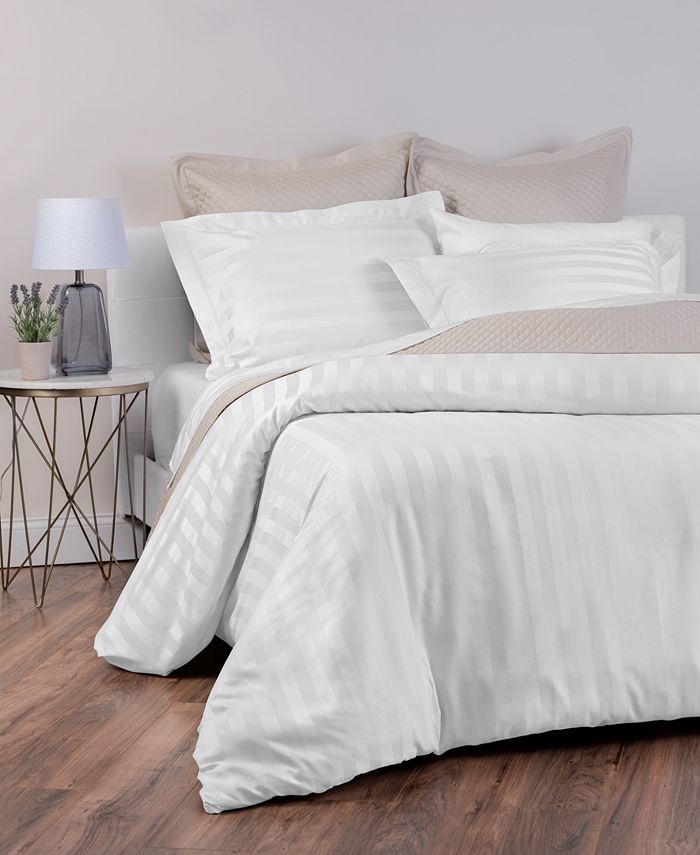 Charter Club 1 5 Stripe 100 Supima Cotton 550 Thread Count 3 Pc 