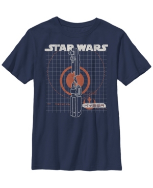 Star Wars Big Boys Kyber Schematics Short Sleeve T-Shirt