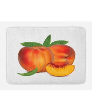 Ambesonne Peach Bath Mat Bedding