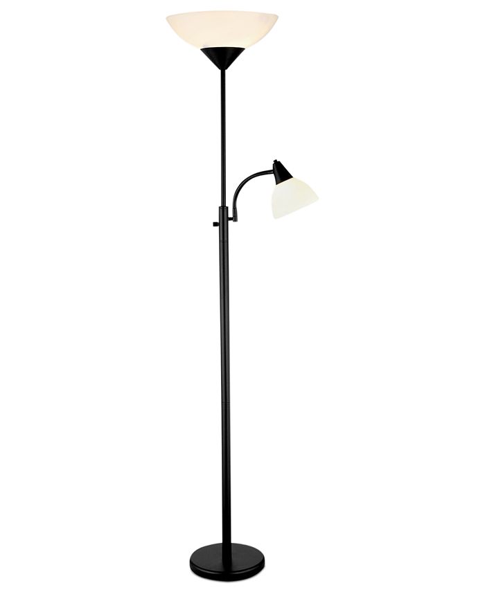 Adesso - Piedmont Black Floor Lamp