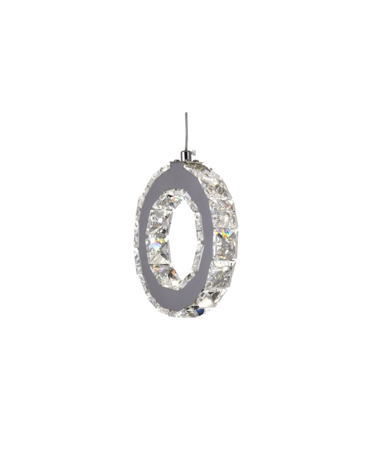 Shop Cwi Lighting Ring Led Chandelier In Chrome