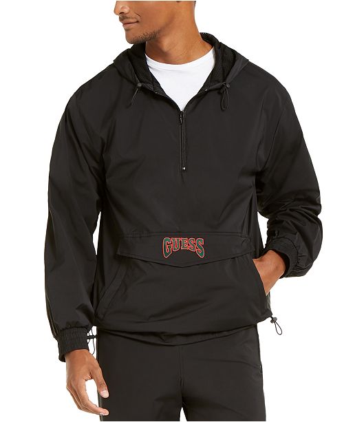 Guess Men S Half Zip Anorak Jacket Reviews Coats Jackets