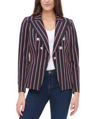 Tommy Hilfiger - Striped One-Button Blazer