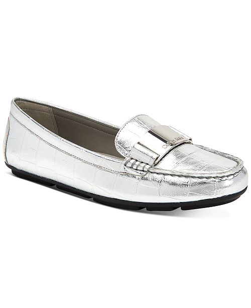 Calvin Klein Women S Lisette Croc Embossed Flats Reviews