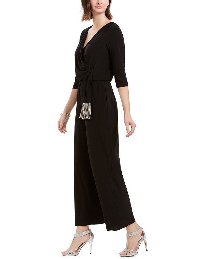 MSK Petite Fringe Jumpsuit Macy's