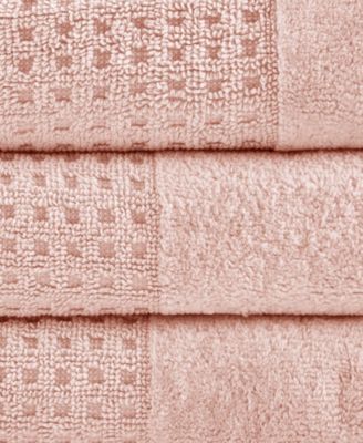 Spa Waffle Jacquard Luxury Combed Cotton 6-Pc. Bath Towel Set
