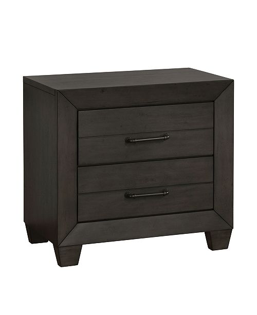 Furniture Of America Gieti Usb Outlet 2 Drawer Nightstand Reviews Furniture Macy S