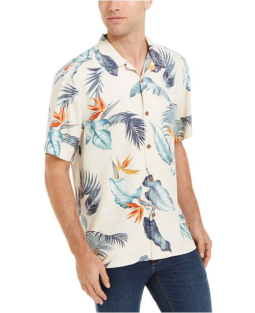 Tommy Bahama Men S Bird S Eye View Classic Fit Tropical Print Silk