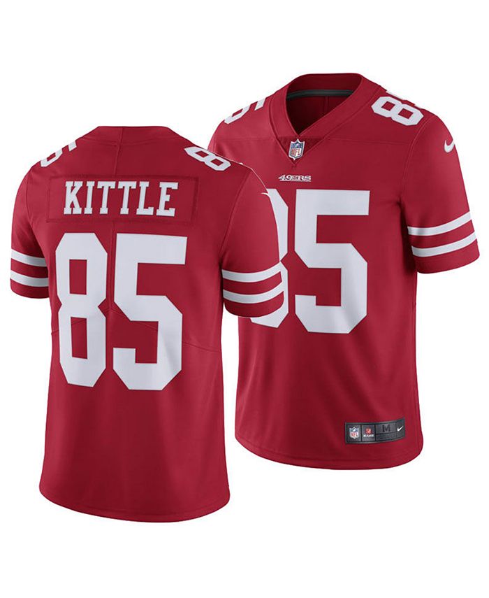 Men's Nike George Kittle White San Francisco 49ers 75th Anniversary 2nd  Alternate Vapor Limited Jersey