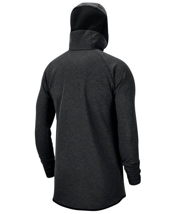 NIKE NBA CHICAGO BULLS SHOWTIME DRY HOODIE BLACK HEATHER for