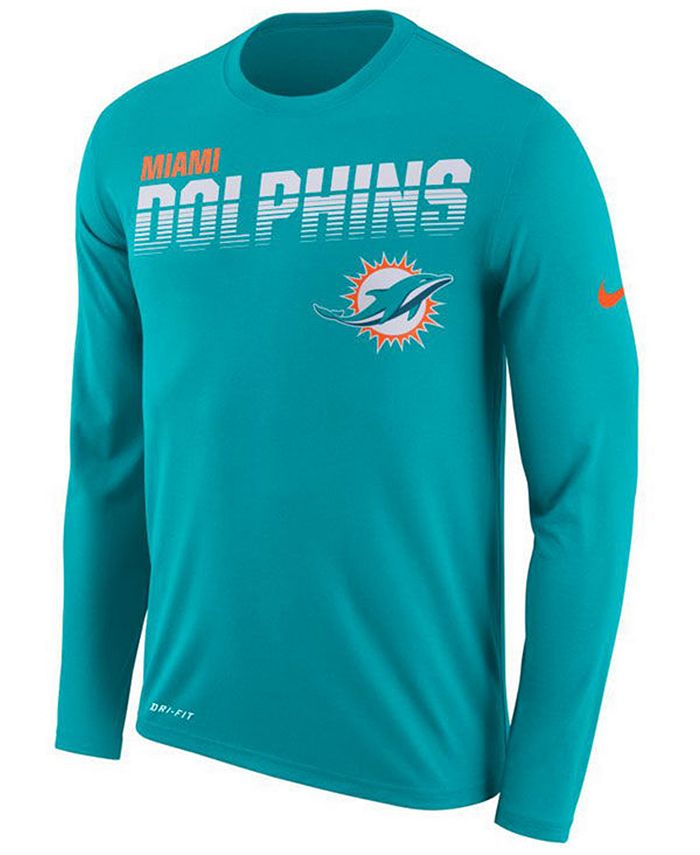 miami dolphins long sleeve dri fit