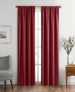 Elrene Sunveil Vanderbilt Extra Wide Blackout Window Curtain, 52"x108" In Red