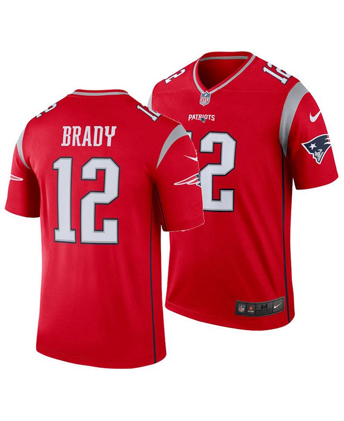 Nike Men's Tom Brady New England Patriots Inverted Color Legend Jersey ...