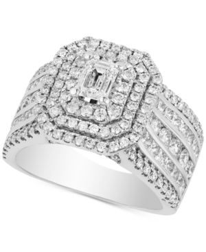 image of Diamond Multi-Row Statement Ring (2-1/2 ct. t.w.) in 14k White Gold
