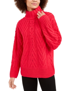 FRENCH CONNECTION CABLE-KNIT SWEATER