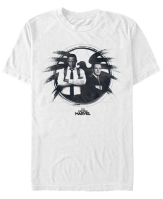 Marvel Men's Captain Marvel Nick Fury Phil Coulson Agents, Short Sleeve T-shirt