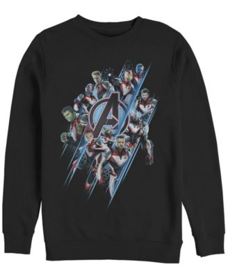 Marvel Men's Avengers Endgame Group Suit Up, Crewneck Fleece