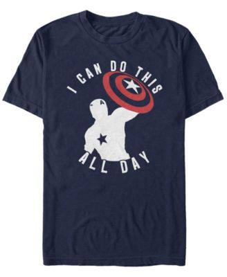 Marvel Men's Avengers Endgame Captain America I Can Do This All Day, Short Sleeve T-shirt