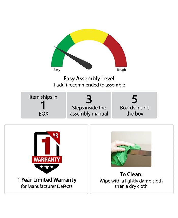 Novogratz Collection Novogratz Aubrie Bar and Serving Cart Macy's