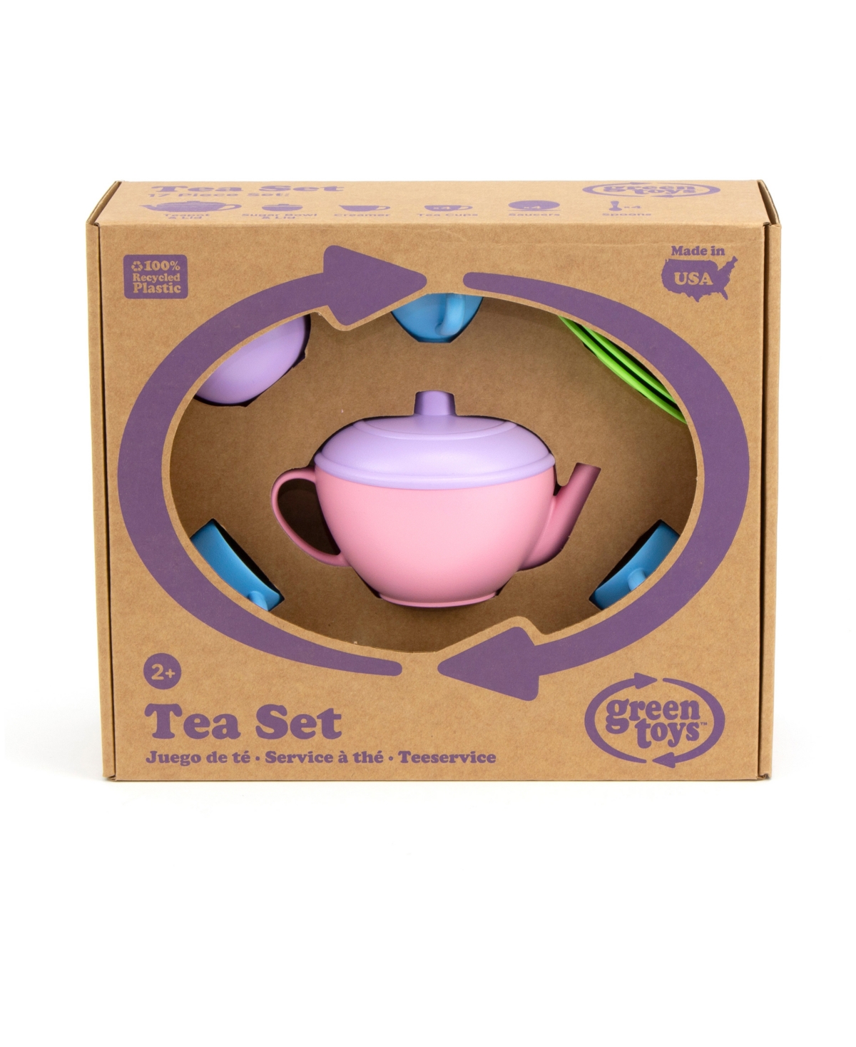 Green Toys Tea Set In Multi