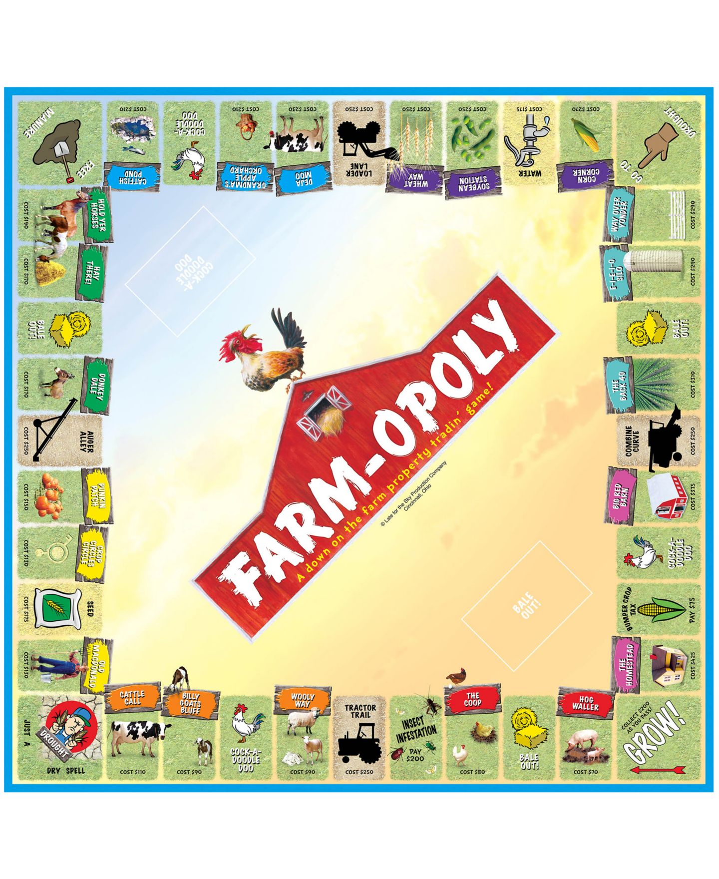 Настольная игра MasterPieces Puzzles Farm-Opoly, от 8 лет — фото 3