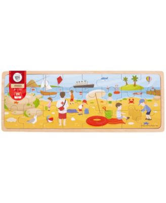 Bigjigs Toys Wooden At the Seaside Tray Puzzle - 24 Piece