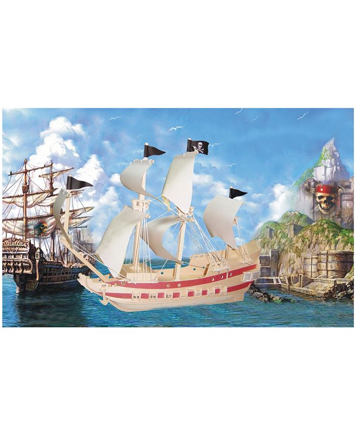 Areyougame Puzzled Pirate Ship Natural Wood Puzzle - Macy's