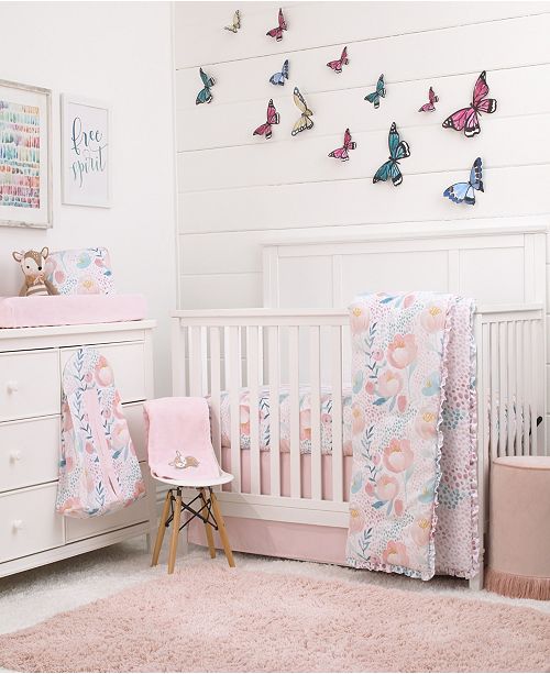 Nojo Watercolor Blossoms 8 Piece Crib Bedding Set Reviews
