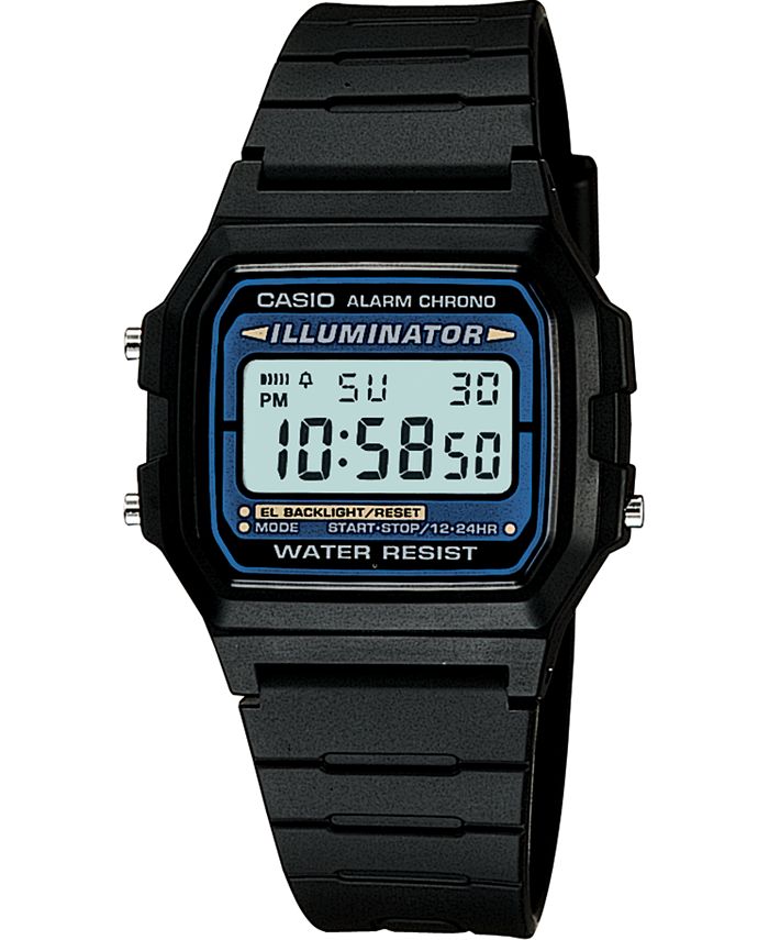 Casio - Unisex Digital Black Resin Strap Watch 35mm