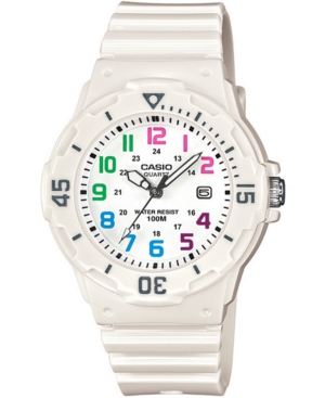 Shop Casio Women's White Resin Strap Watch 34mm