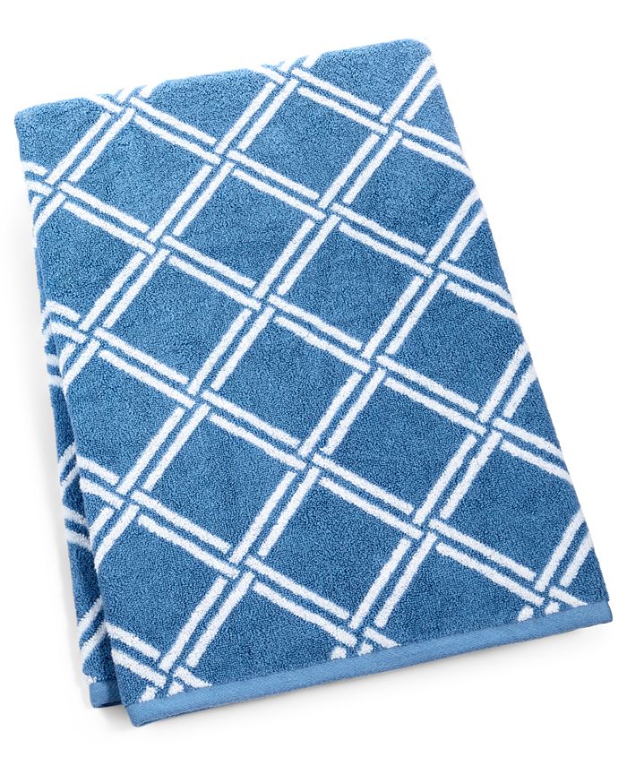 Charter Club Elite Cotton Lattice 30" x 56" Bath Towel, Created for