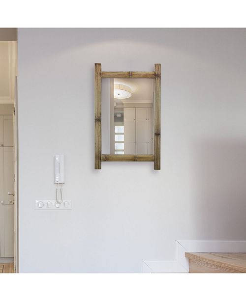 Crystal Art Gallery American Art Decor Bamboo Framed Mirror