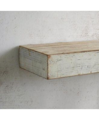 American Art Decor Wood Floating Wall Shelf